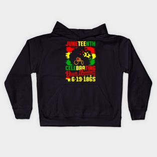 Juneteenth Celebrating Black Freedom 1865 African American Kids Hoodie